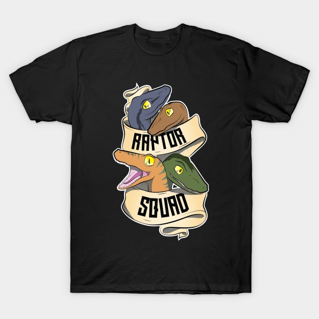 Raptor Squad T-Shirt by Kareki